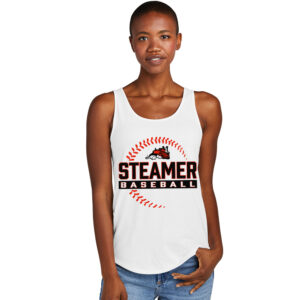 Steamer Baseball District Women’s Perfect Tri Relaxed Tank-White