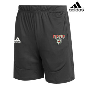 Steamer Baseball Adidas Sideline  Knit shorts with pockets-Black (L, XXL, 3X, 4X)