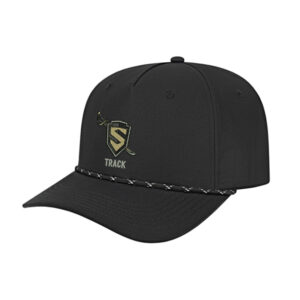 Streamwood Track and Field Athletic Rope Cap-Black/Black/White