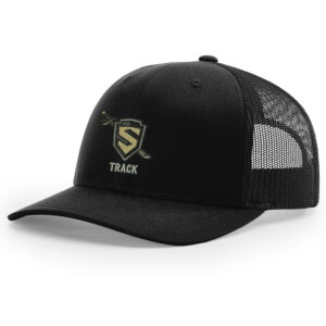 Streamwood Track and Field Richardson TACTICAL snap back trucker cap-Black