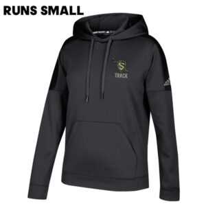 Streamwood Track and Field Adidas Womens Team Issue Hooded Sweatshirt -Black  Melange  RUNS SMALL (S, XL, XXL)