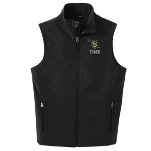 Streamwood Track and Field Men Port Authority Core Soft Shell Vest-Black