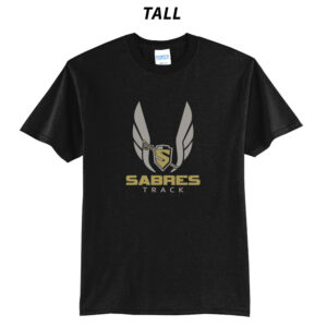 Streamwood Track and Field Tall Short Sleeve Tee-Black