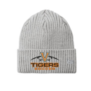 Valley Boys Soccer New Era Core Classic thick rib knit Cuff Beanie stocking cap-heather Grey