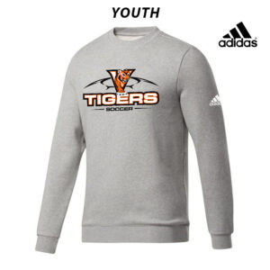 Valley Boys Soccer Adidas YOUTH Fleece Crewneck Sweatshirt- MedGrey Heather