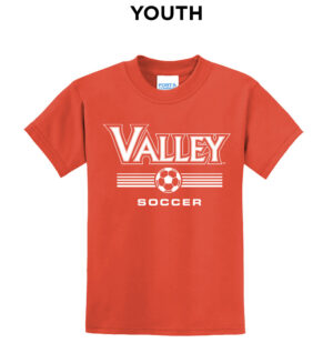 Valley Boys Soccer Youth Short Sleeve Tee-Orange