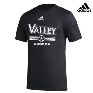 Valley Boys Soccer Adidas Men Short Sleeve Pregame BOS Performance Tee-Black