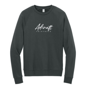 Adcraft Unisex Allmade Organic CVC Fleece Crewneck Sweatshirt-Terrain grey