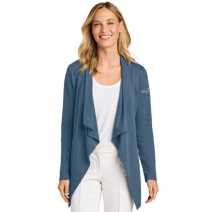 Milestone Port Authority Women’s Breakwater Open Cardigan-Dusk Blue