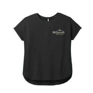 Milestone Mercer and Mettle Women’s Stretch Crepe Crew-Black
