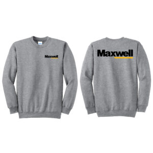 Maxwell Construction Unisex Basic Crewneck Sweatshirt-Athletic Heather