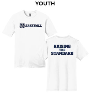 NE Baseball Youth Premium Short Sleeve Tee-White