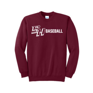 SH Baseball Unisex Fleece Crewneck Sweatshirt-Cardinal