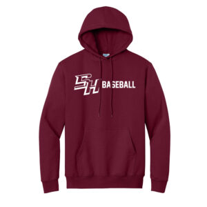 SH Baseball Unisex Fleece Hooded Sweashirt-Cardinal