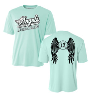 Angels in the Oufield Adult Cooling Performance Tshirt  Men-Pastel Mint