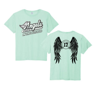 Angels in the Oufield Jerzees Unisex Premium Blend Ring Spun T-Shirt-Mint