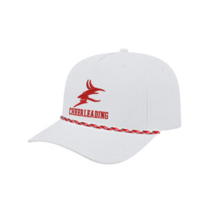 Allen Red Devils Cheer Cap America Athletic Rope Cap-White/Red/White/Black Rope