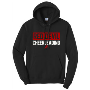 Allen Red Devils Cheer Unisex Basic Hooded Sweatshirt-Black