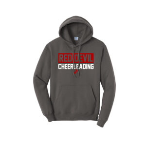 Allen Red Devils Cheer Unisex Fleece Sweatshirt-Charcoal