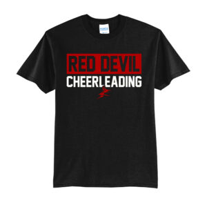 Allen Red Devils Cheer Unisex Basic Short Sleeve Tee-Black