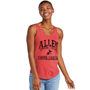 Allen Red Devils Cheer District Women’s Perfect Tri Relaxed Tank-Red Frost