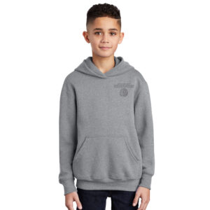 Brain Cancer Awareness Youth Fleece Hooded Sweatshirt-athletic Heather
