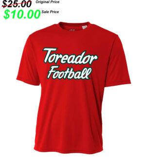 Boone Football PG Adult Cooling Performance Tshirt-Scarlet