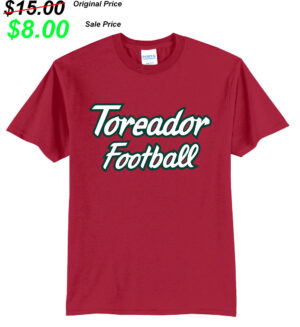 Boone Football PG Unisex Short Sleeve Tee-Red