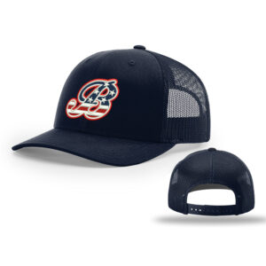 Barnstormer BB Richardson Pro Crown Mesh Back solid color Adjustable back cap Solid-navy