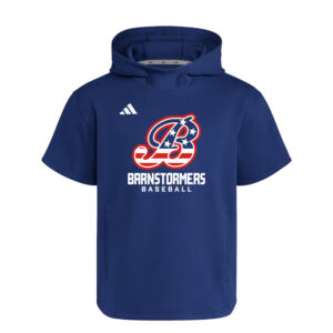 Barnstormer BB Adidas  Dugout NWV Short Sleeve Hoodie- NAVY