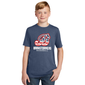 Barnstormer BB Youth Premium Short Sleeve Tee-Navy Frost