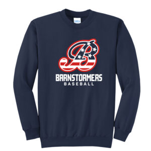 Barnstormer BB Unisex Fleece Crewneck Sweatshirt-navy