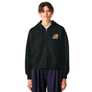 Barnstormer BB Stanley/Stella Women’s Stella Ida Full-Zip Hooded Sweatshirt-Black
