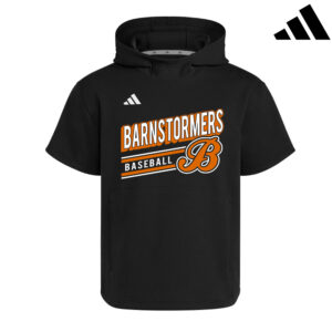 Barnstormer BB Adidas  Dugout NWV Short Sleeve Hoodie- BLACK