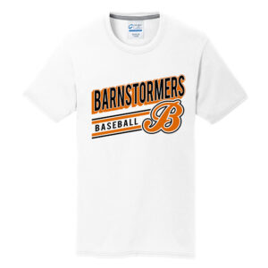 Barnstormer BB Port and Company Men Performance Blend Tee-White