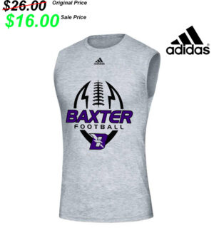 Baxter Football PG PG Adidas Creator Sleeveless Performance Tee-Grey heather