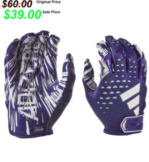 Baxter Football PG adidas Adizero 5-Star 13.0 Football Gloves PURPLE/White