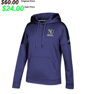 Baxter Football PG Adidas Womens Team Issue Hooded Sweatshirt -Purple  Melange  (s, xxl RUNS SMALL)