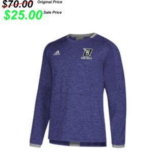 Baxter Football PG Adidas fielders choice convertible sleeve fleece crew – PURPLE (S, M, XL)