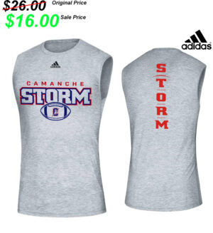 Camanche Football PG PG Adidas Creator Sleeveless Performance Tee-Grey heather