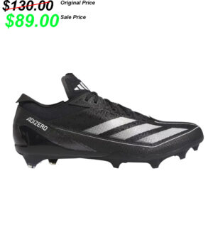 Camanche Football PG PGoach Adidas ADIZERO ELECTRIC football Cleats/Shoes – Black/White