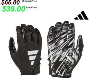 Camanche Football PG PG Adidas FREAK 6.0 padded skill and receiver gloves – black-white