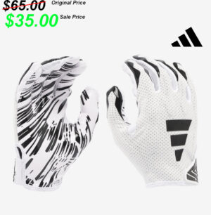 Camanche Football PG PG Adidas Freak 6.00  skill and receiver padded football  gloves-White/Blk (S, M, XL, XXL)