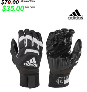 Camanche Football PG PG Adida Freak Max 2.0 padded lineman football gloves-Black