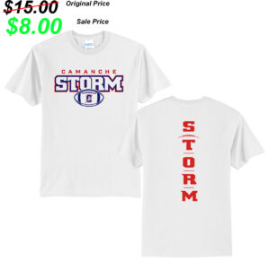 Camanche Football PG Unisex Short Sleeve Tee-White