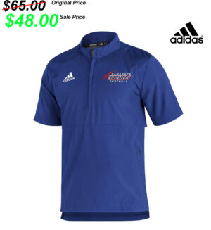 Camanche Football PG Adidas Sideline 21 woven lt weight short sleeve 1/4 zip -Royal