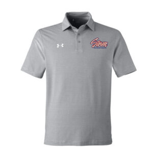 Camanche BKB Under Armour Men DRIVE Team Stripe Premium Polo – Mod Grey