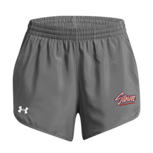 Camanche BKB Women’s UA Fly-By Unlined 3″ Shorts-Castlerock