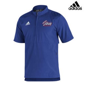 Camanche BKB Adidas Sideline 21 woven lt weight short sleeve 1/4 zip -Royal (m-3x, 5x)