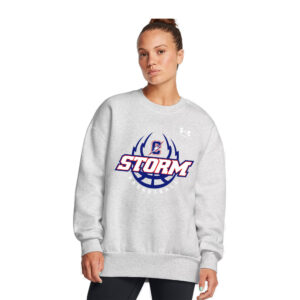 Camanche BKB Under Armour Women’s UA Icon Fleece Oversized Crew-Distant Grey